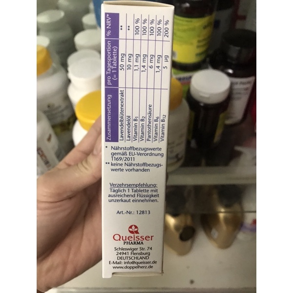 VIÊN UỐNG GIÚP NGỦ NGON LAVENDEL HÀNG ĐỨC