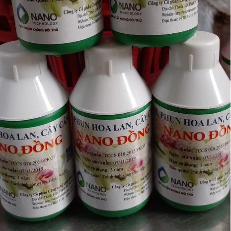 Dung dịch Nano đồng phun xịt cho hoa lan cây cảnh chai 100ml