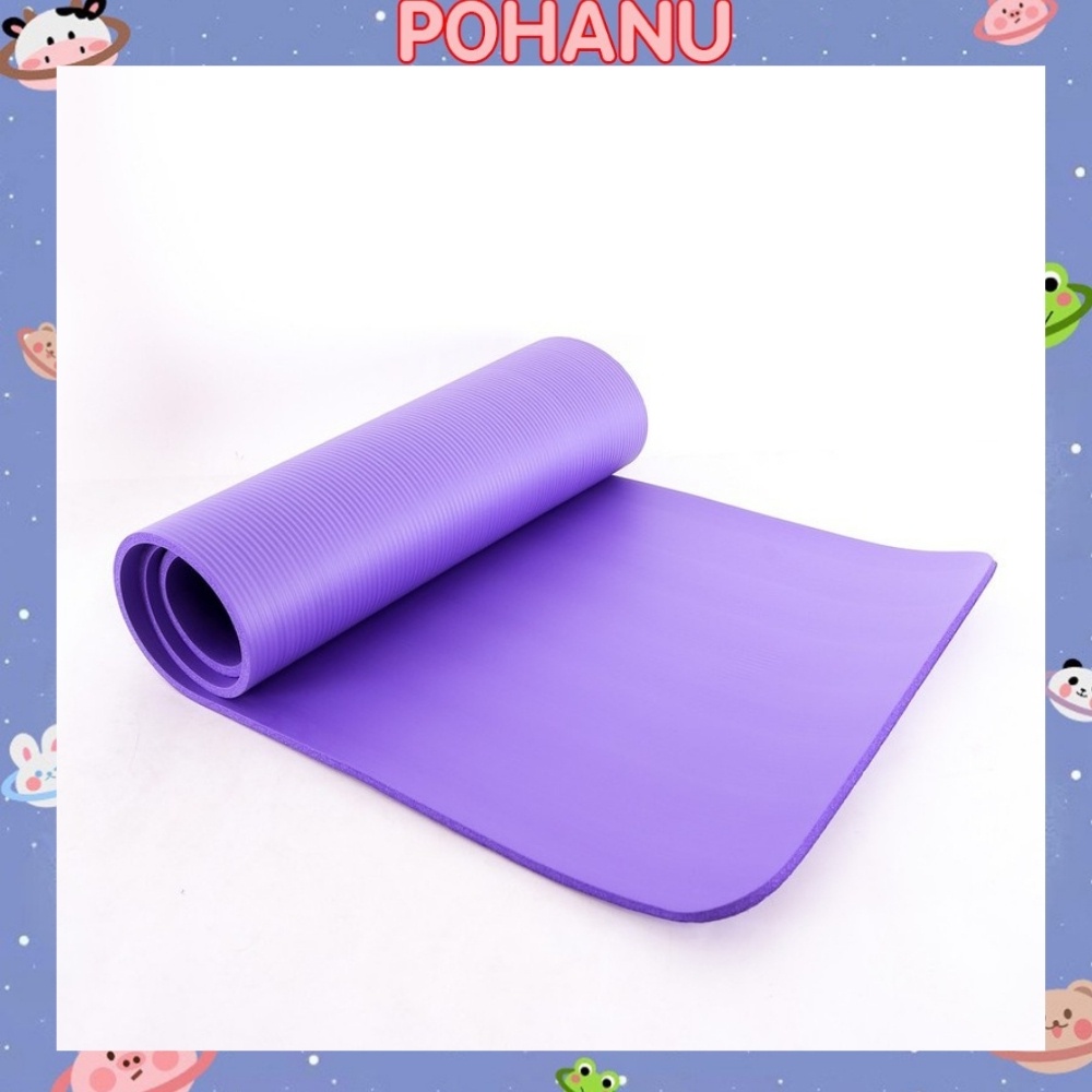 Thảm tập yoga Pohanu thảm tập thể thao tại nhà chống trơn trượt 10mm cao cấp T10