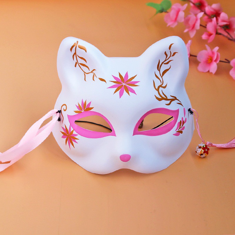 Mặt nạ vẽ mèo/Mặt nạ vẽ cáo/Mặt nạ vẽ chó/Mặt nạ vẽ thỏ phong cách Nhật Bản độc đáo