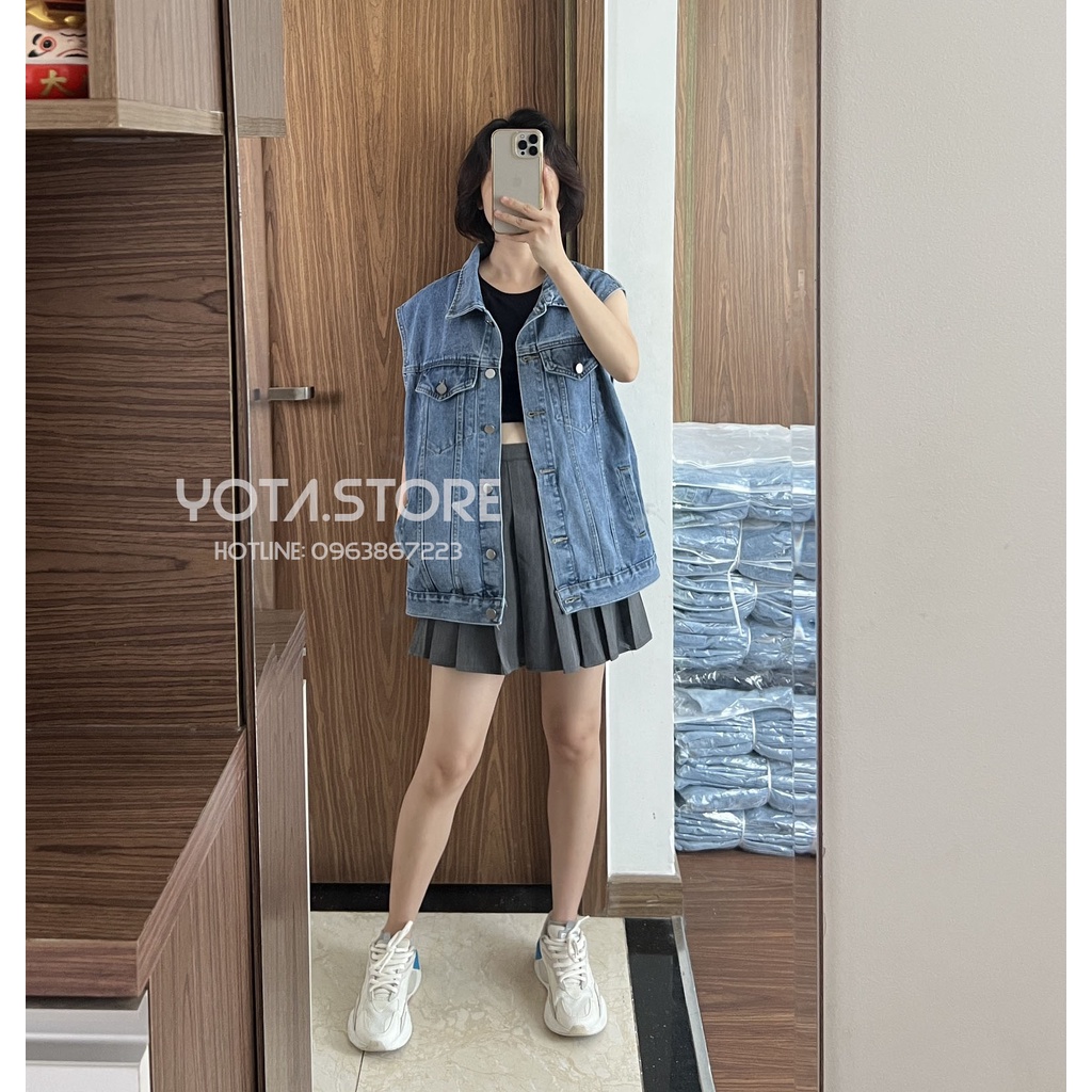 Áo khoác jeans gile - KB24