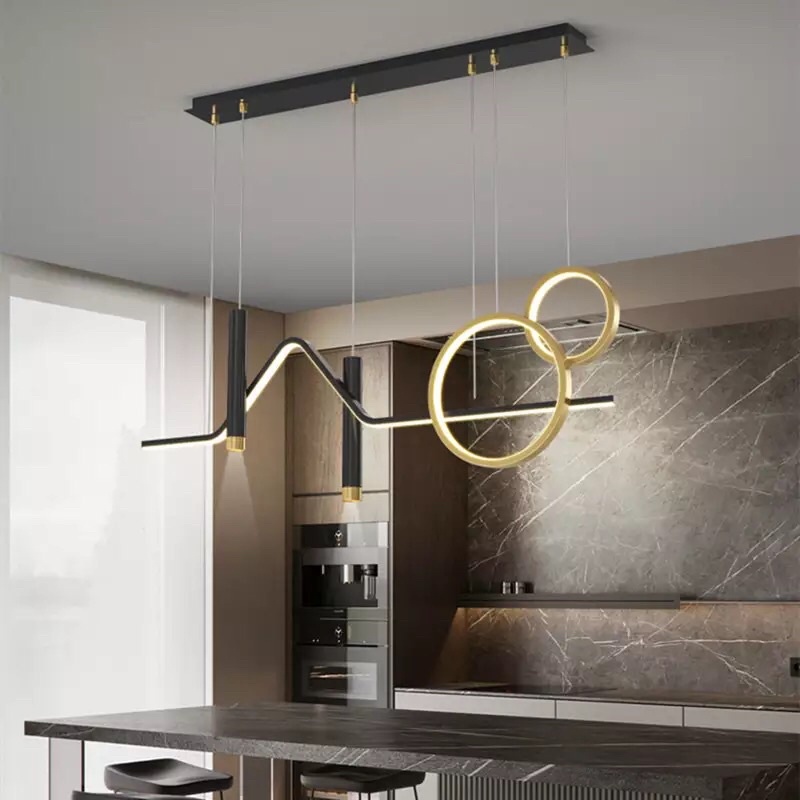Đèn thả hiện đại decor bàn ăn đảo bếp phòng khách 3 chế độ ánh sáng