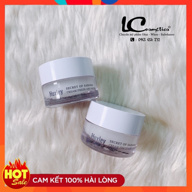 [ CHUẨN AUTH 100%] Kem dưỡng Huxley Cream Fresh and More hũ 7ml