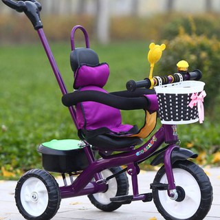 Xe đạp – xe đẩy em bé 3 bánh dành cho trẻ em từ 1-4 tuổi