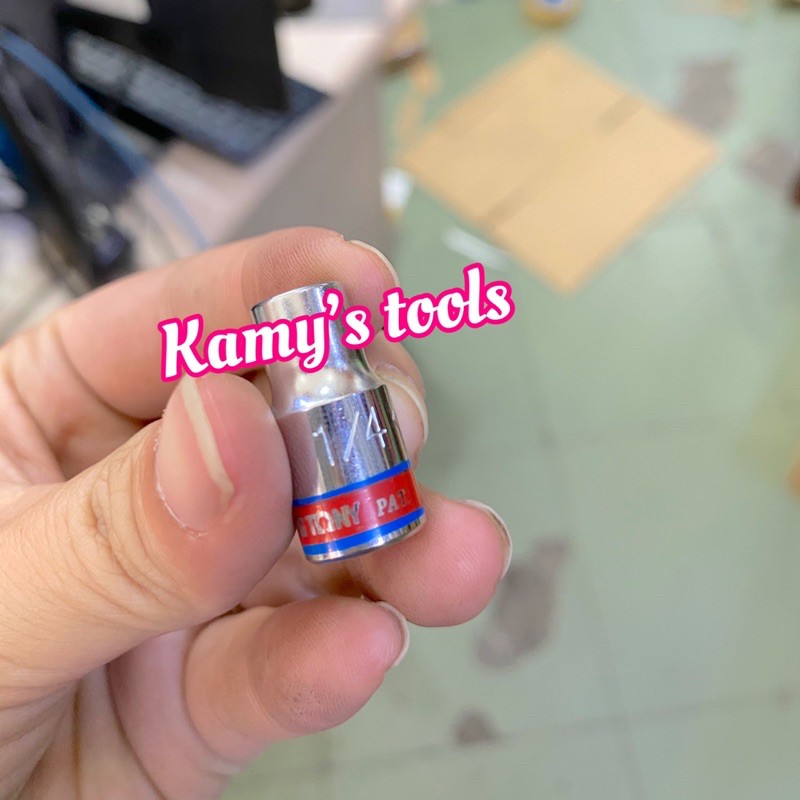 Đầu tuýp (đầu khẩu) hệ inch lỗ 1/4 khẩu 1/4”; lỗ 1/4 khẩu 3/8" Kingtony