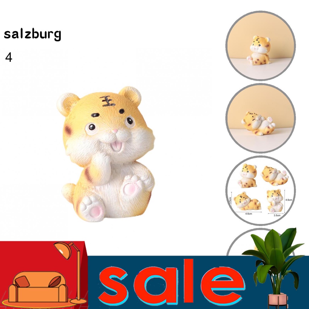 Đồ trang trí hổ hoạt hình trang trí bàn điều khiển xe hơi