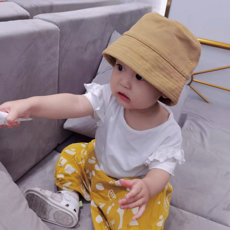 Nón bucket Mũ vải cho gia đình có size cho người lớn và trẻ em từ 0 đến 5 tuổi hàng Quảng Châu