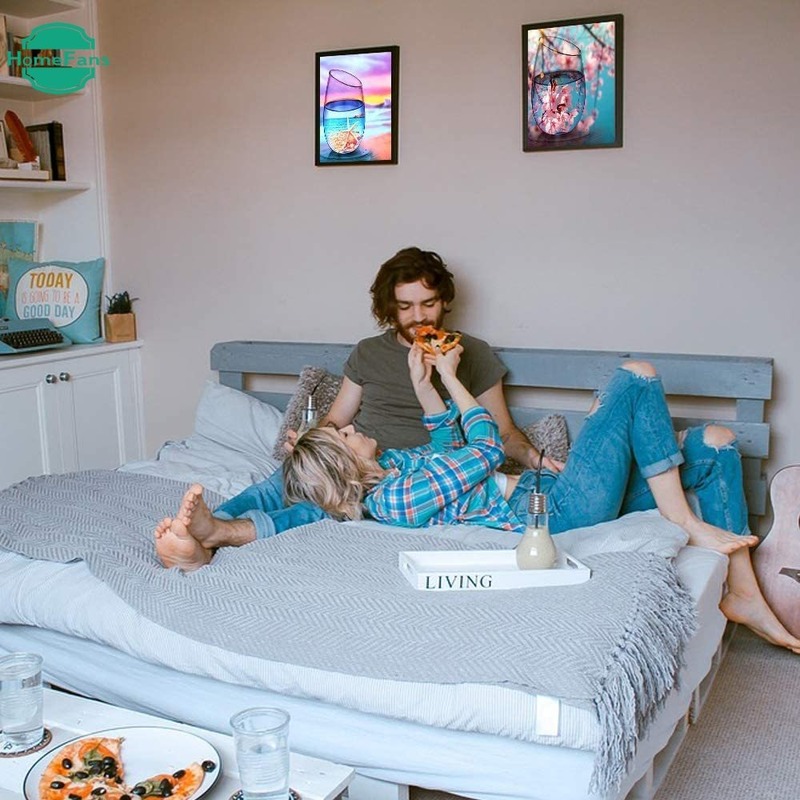 Bộ tranh đính đá 5D tự làm hình cốc nước nghệ thuật 5D cho người lớn 30 X 30cm