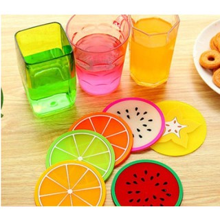 Dụng cụ lót ly trái cây nhựa dẻo xinh xắn