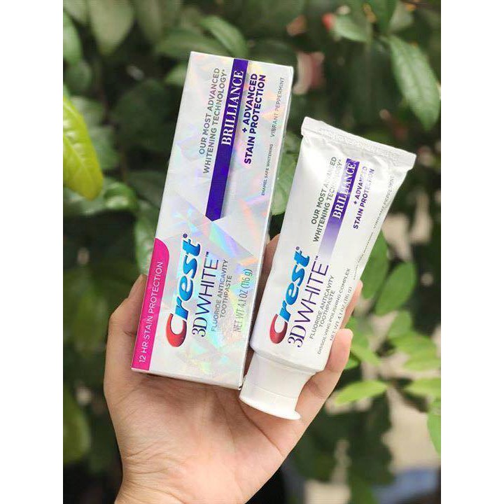 KEM ĐÁNH RĂNG CREST 3D WHITE BRILLIANCE 116G NHẬP KHẨU CHÍNH HÃNG - 4552
