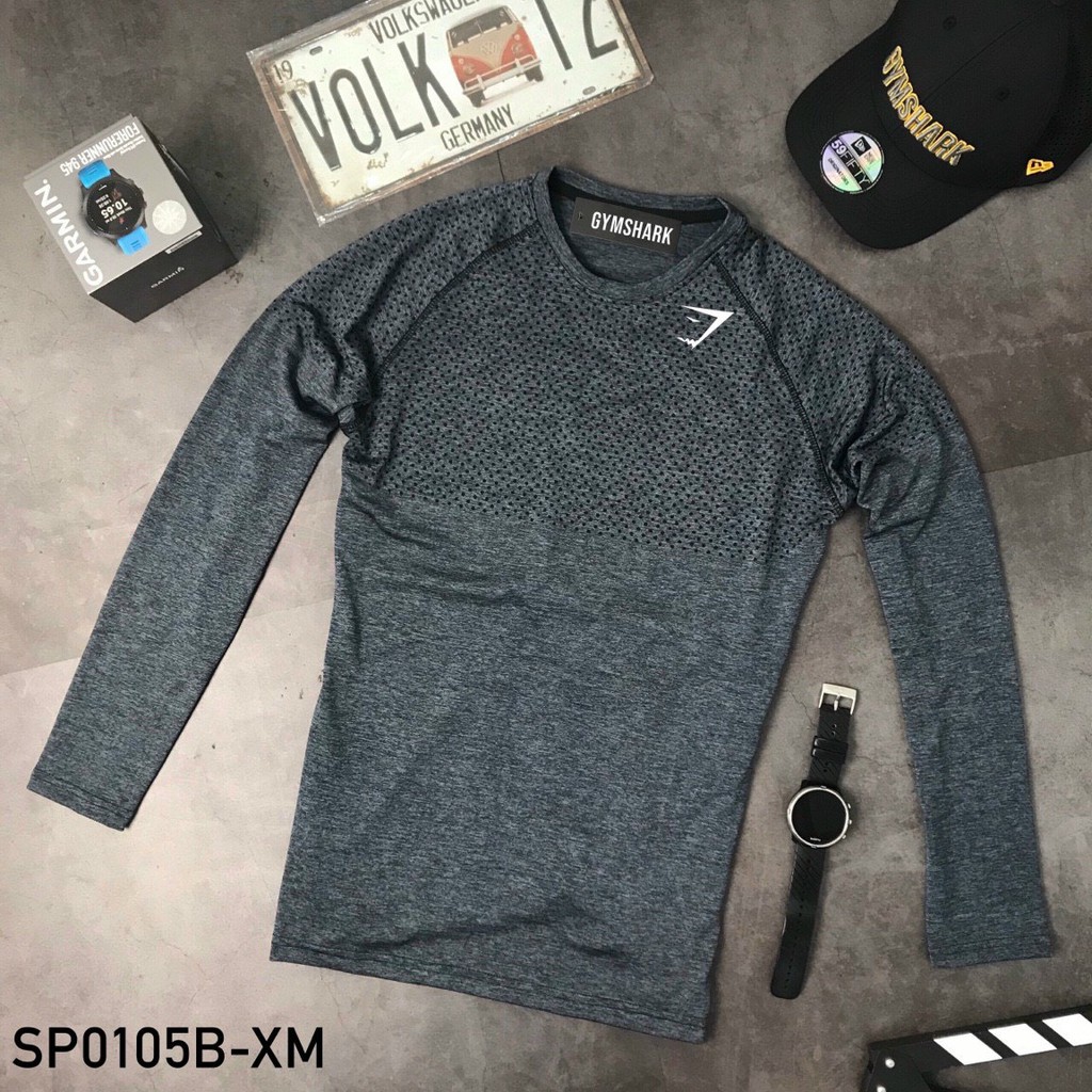 Áo tập gym tay dài ôm body GymShark  - Áo thun tập gym tay dài - BiT Fitness chuyên đồ tập ADT.GS.CN | BigBuy360 - bigbuy360.vn