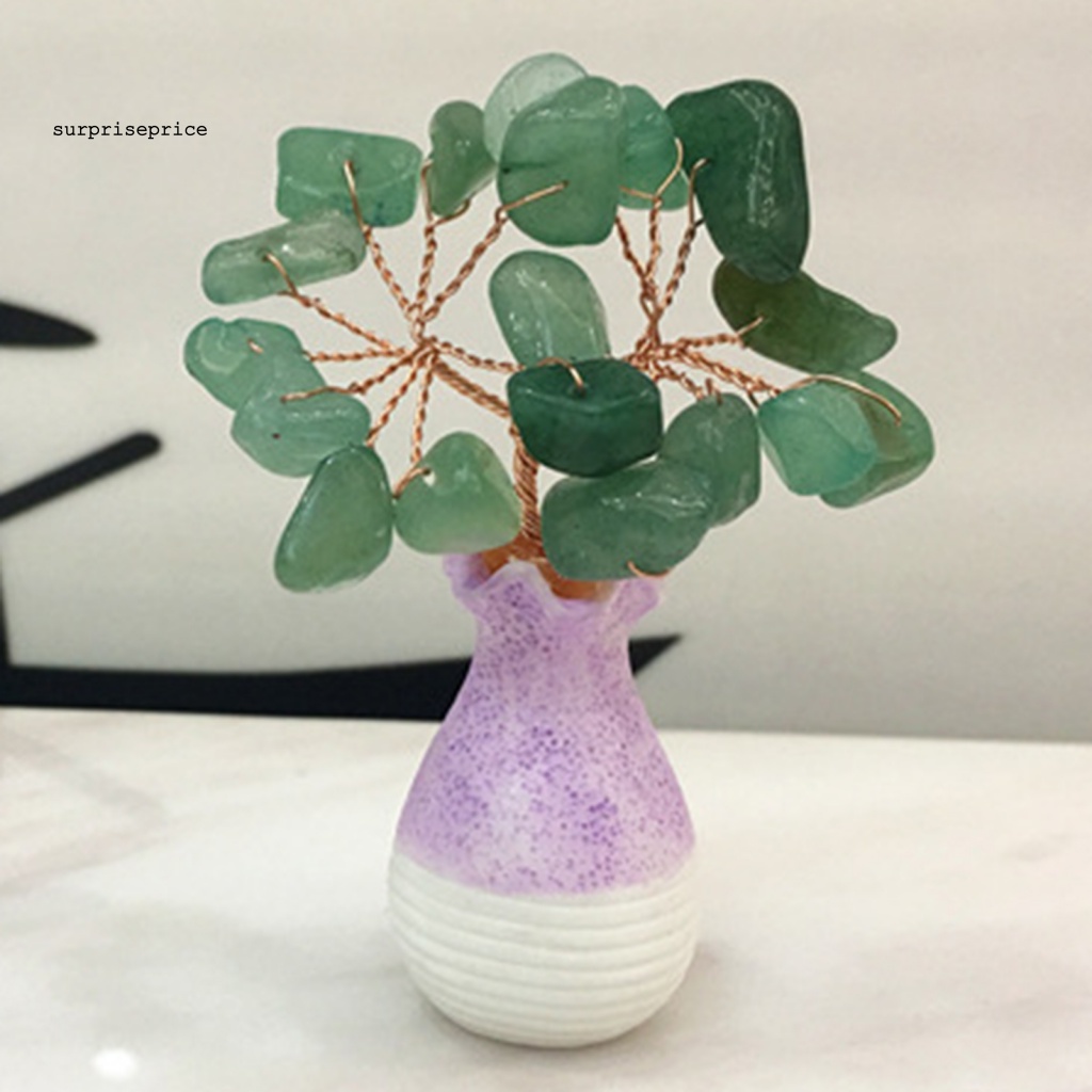 Cây Tài Lộc Bằng Resin Giả Pha Lê Trang Trí Nhanh Chóng Cho SPA