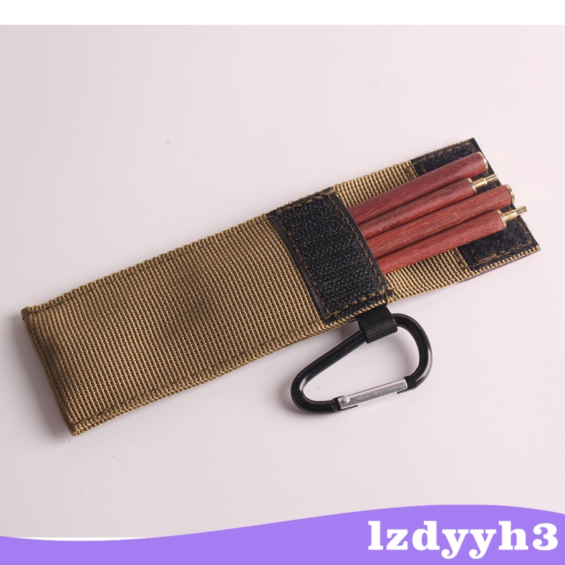 [In stock] Foldable Chopsticks Travel Cutlery Set Rosewood Chopsticks Gift Carry Bag