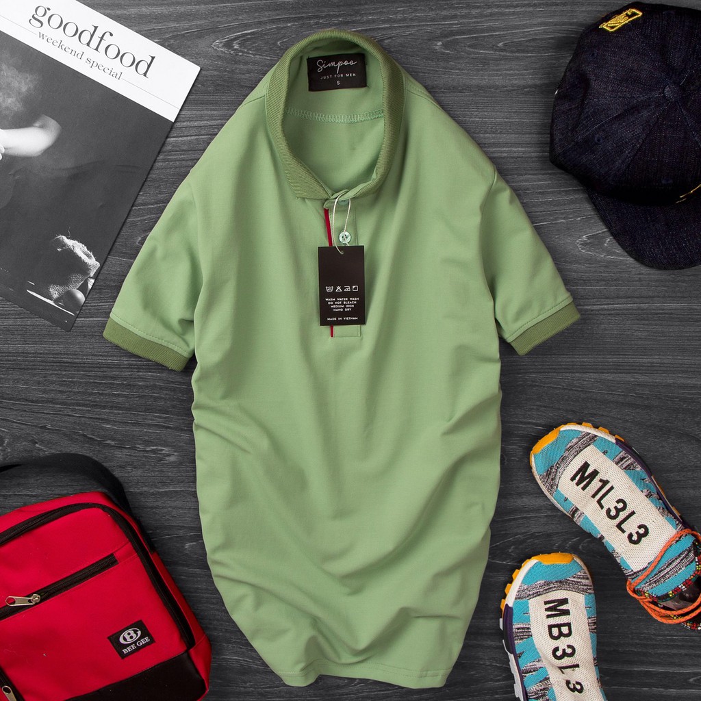 iZ Áo thun Nam cổ bẻ đơn giản - B030 | BigBuy360 - bigbuy360.vn