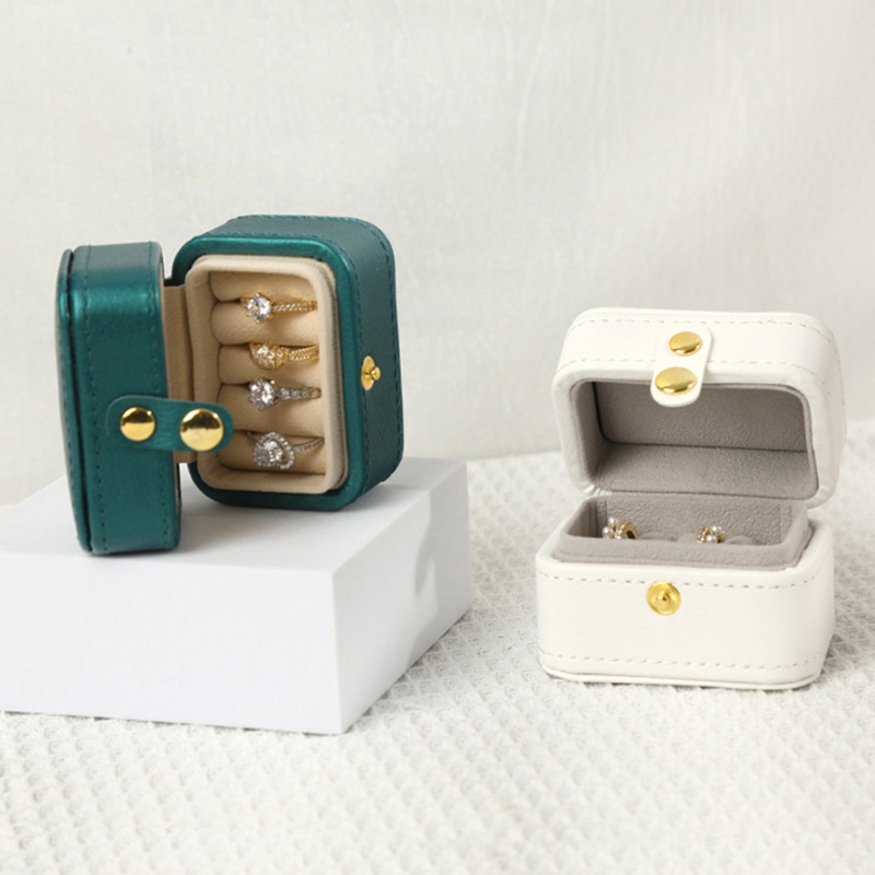 Hộp Đựng Trang Sức Bằng Da PU Thiết Kế Nhỏ Gọn Tiện Lợi Dành Cho Đi Du Lịch