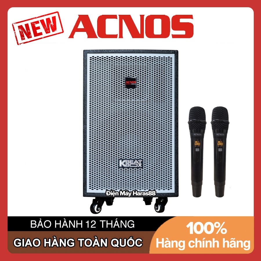 [Voucher 100K] Loa Kéo Karaoke Di Động Bluetooth Acnos Kbeatbox KDNET3011 300W 3 Tấc, Remote Giọng Nói, 2 Mic Đi Kèm