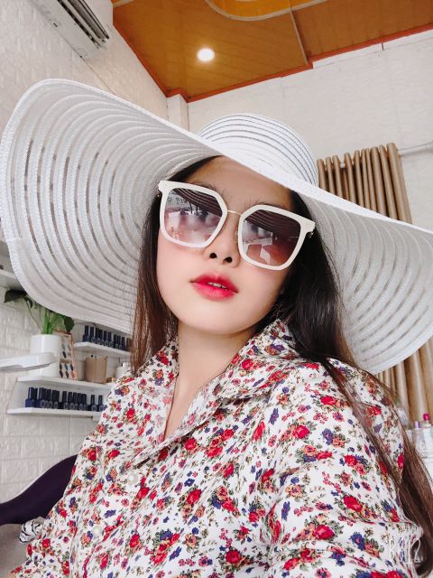 Mũ vành rộng cói lưới siêu đẹp