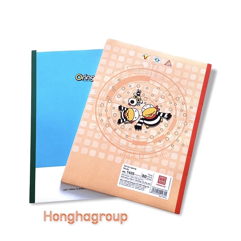 Vở kẻ ngang Hồng Hà 80 trang Study Oringa (1435) honghagroup.