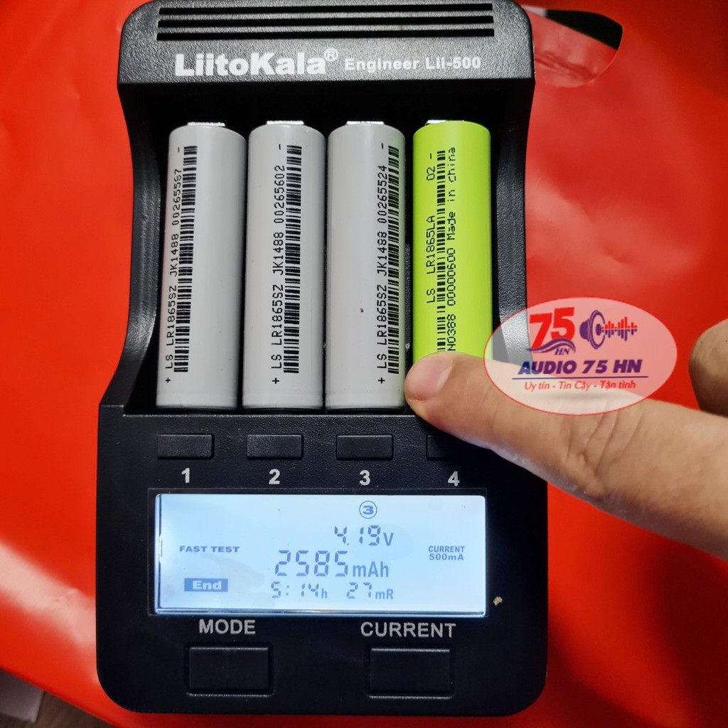01 viên pin xám LS Lishen 2500mAh, xả cao 10A,(dùng cho Máy khoan, xe đạp điện,máy pos...)