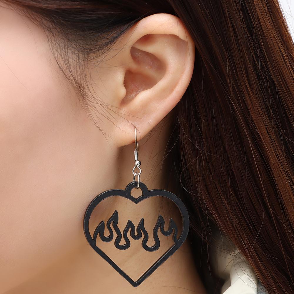 Bông Tai Bằng Acrylic Thiết Kế Hình Học Độc Đáo Thời Trang Cho Nữ