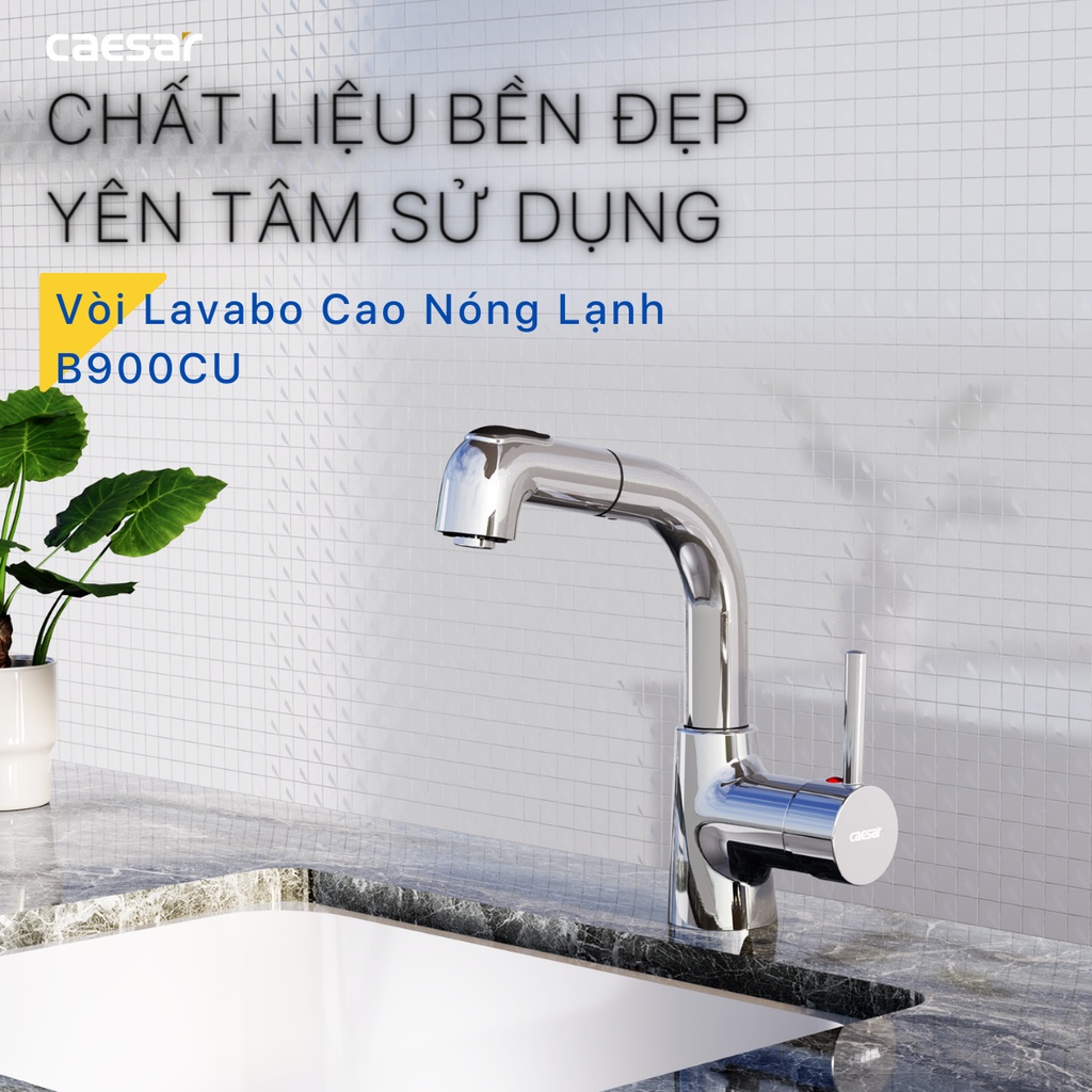 Vòi Lavabo Cao Nóng Lạnh - B900CU CAESAR