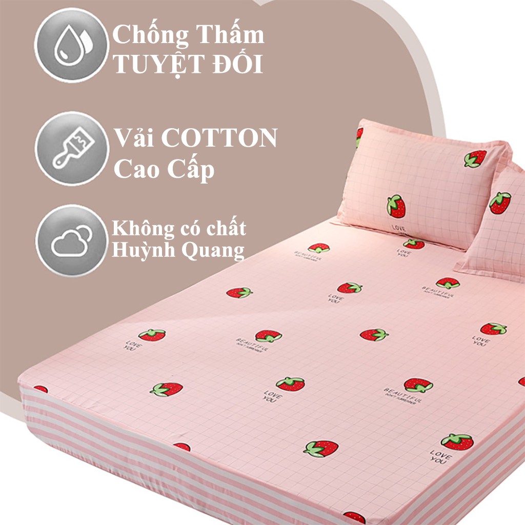 Ga chống thấm cotton MiniChic, ga chống thấm cao cấp cho bé, không sột soạt, thấm mồ hôi ( chat để xem thêm mẫu )