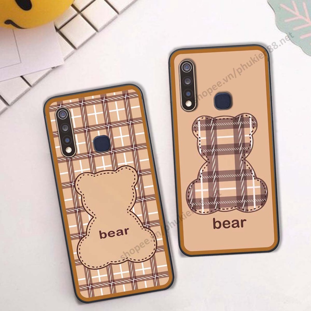 Ốp lưng Vivo Y19 / U3 ốp điện thoại LineBear, bé tóc xù, hoa siêu đẹp