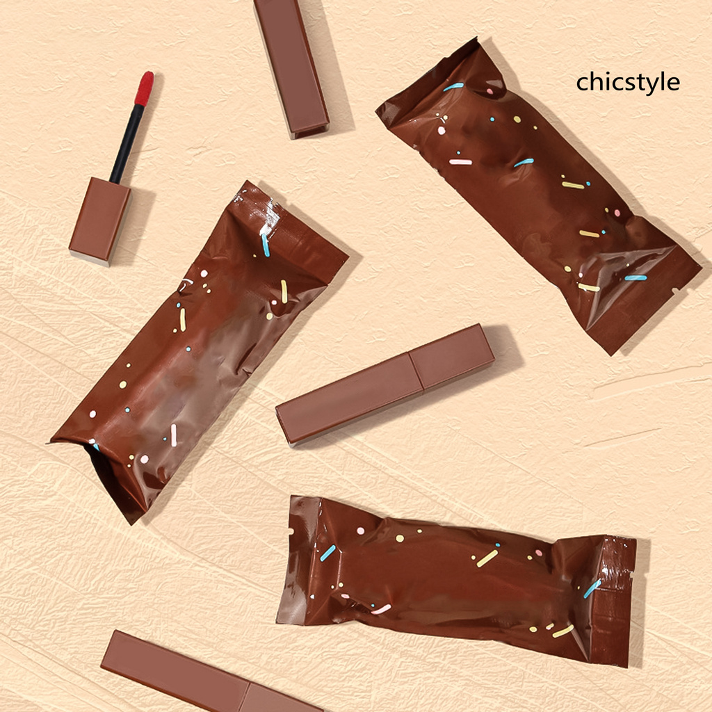 (Hàng Mới Về) Son Lì Chống Nước Lâu Phai Thiết Kế Vỏ Son Hình Thanh Socola Độc Đáo | BigBuy360 - bigbuy360.vn