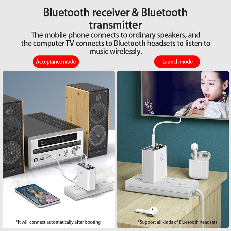 Thiết Bị Nhận Truyền Tín Hiệu Bluetooth 5.0 Tf / U Cho Tai Nghe / Tai Nghe / Tv Ir Điều Khiển Qua Ứng Dụng