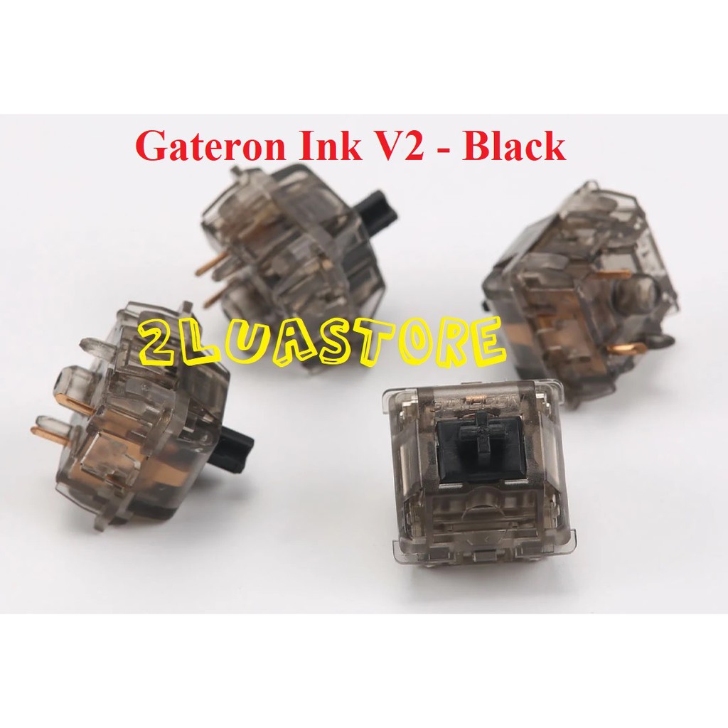 Switch Gateron Ink Black thay thế cho bàn phím cơ (loại 5 pin)