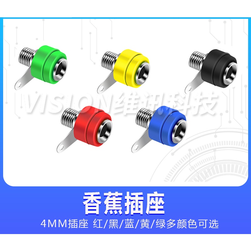 Set 15 Đầu Nối Chuối 4mm 4 Chấu Bằng Đồng Chuyên Dụng