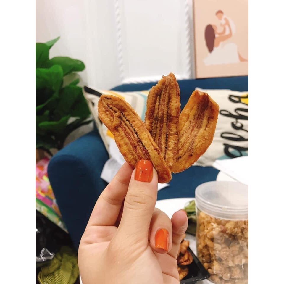 500Gr Chuối Sấy Mộc Đặc Sản Đà Lạt - Mèo Ăn Vặt