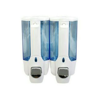 Hộp xà bông nhấn 2 bình treo tường cao cấp