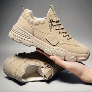 Giày sneaker nam tăng chiều cao - giày nam da lộn thời trang pb001 pb.style