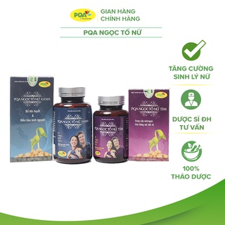 Ngọc Tố Nữ PQA Giúp Bồi Bổ Nguyên Khí, Điều Hòa Kinh Nguyệt Và Hạn Chế Biểu Hiện Rối Loạn Do Tiền Mãn Kinh Hộp 150 Viên