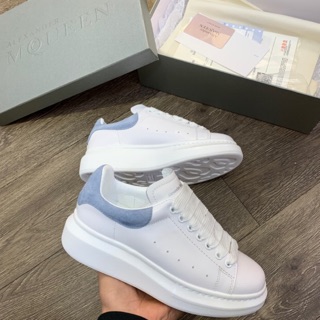 Giầy mcqueen gót xanh nhạt siêu cấp 1:1 ( da thật + ảnh thật )