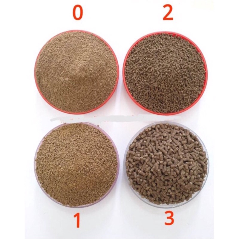 Cám Tomboy TB1, túi 1kg, thức ăn cá cảnh, thức ăn tôm giàu dinh dưỡng