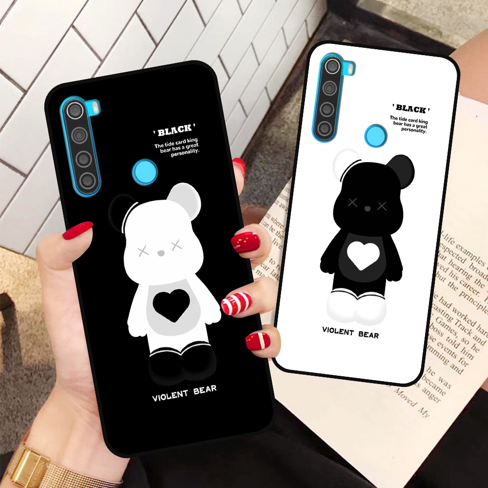 Ốp Xiaomi Redmi Note 8 / Note 8 Pro in hình họa tiết Mountain, Be@rbrick dễ thương (T13 - T18)