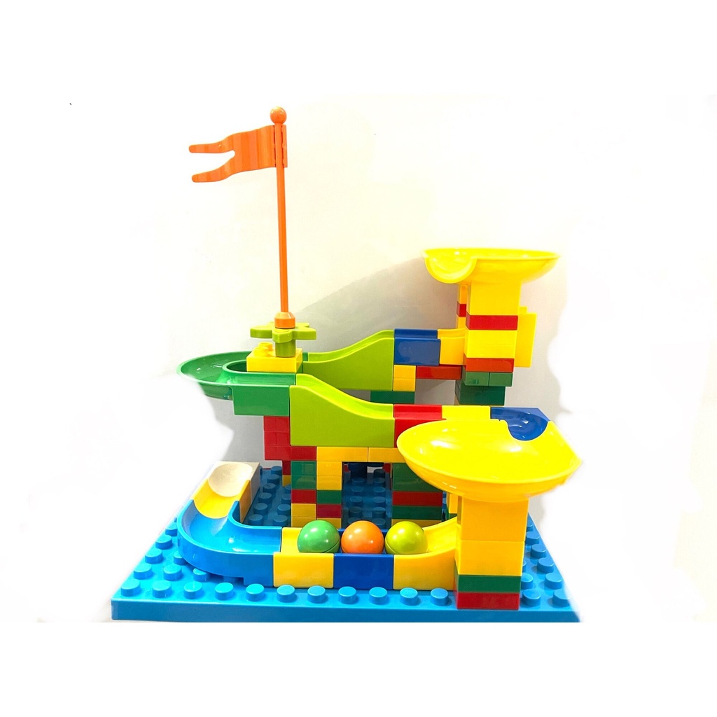Xếp hình lego hàng đẹp tương thích lego Duplo, Đồ chơi xếp hình, lắp ráp --lego cầu trượt lốc xoáy