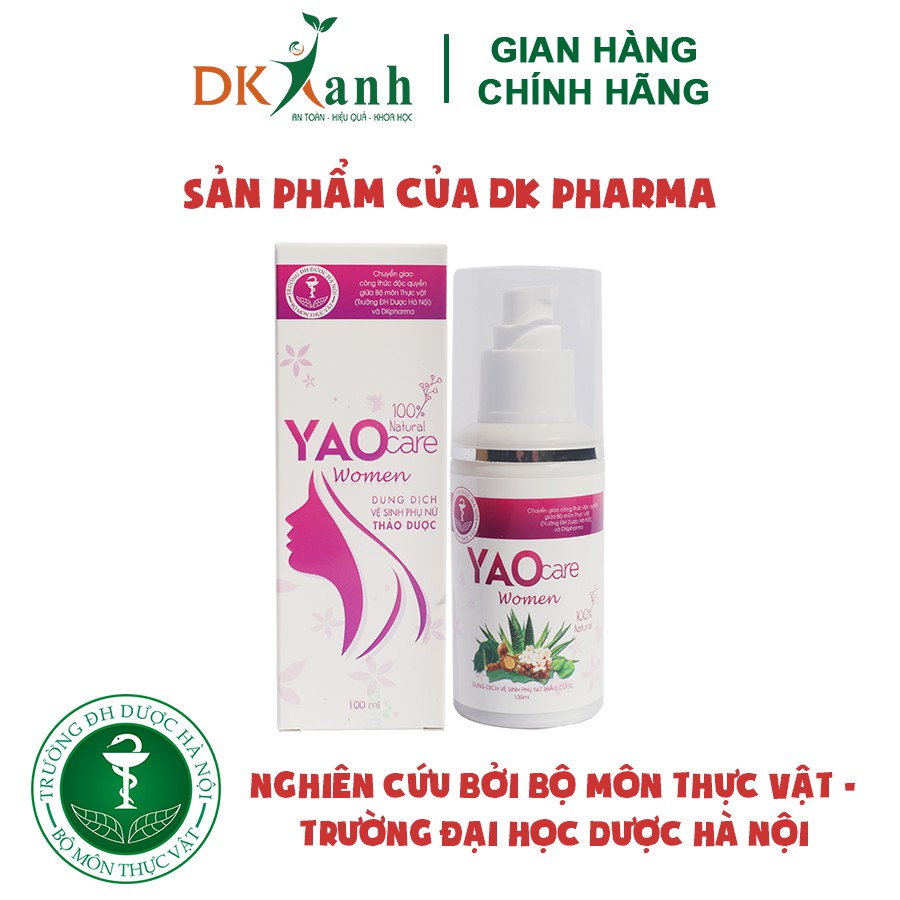 Dung dịch vệ sinh thảo dược Yaocare Women - Dk Pharma - 100ml