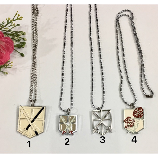 Vòng cổ dây chuyền anime attacktitan