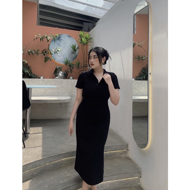 ĐẦM POLO KHOÉT LƯNG NATURAL DRESS BIGSIZE