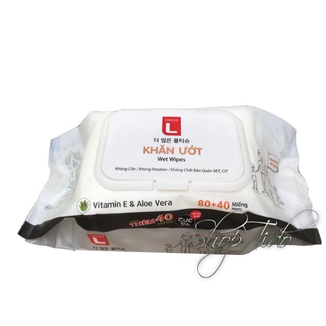 Combo 5 khăn giấy ướt 120m