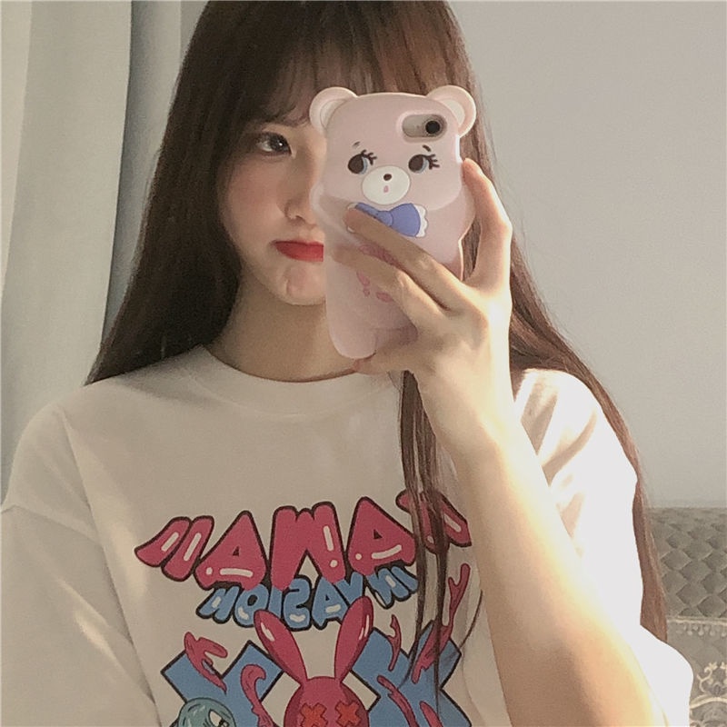 Áo Thun Tay Ngắn Dáng Rộng Phong Cách Hàn Quốc Thời Trang Cho Nữ áo phông nữ  JL-TX-53