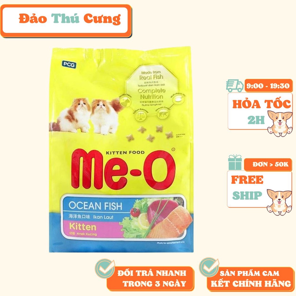 Hạt Me-O Cho Mèo Con Vị Cá Biển