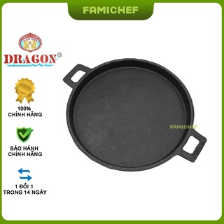 Chảo gang chống dính đổ bánh xèo Dragon D001 19cm