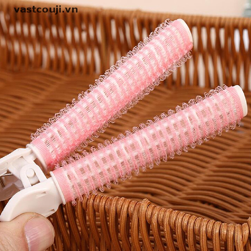 Bộ 2 Kẹp Tóc Mái / Tóc Mái / Rễ Cây Nhân Tạo Có Đệm Cố Định