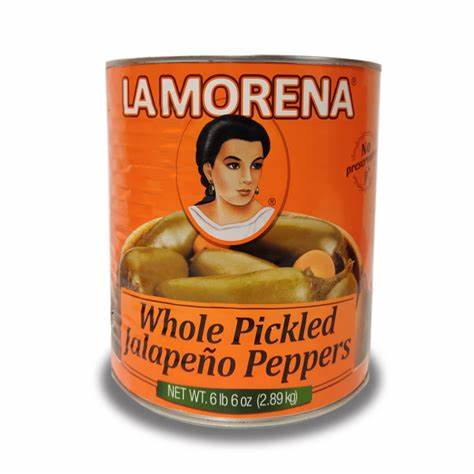 Ớt jalapeno muối chua nguyên quả/ xắt lát La Morena Pickled Jalapeno Peppers Lamorena 372/800g