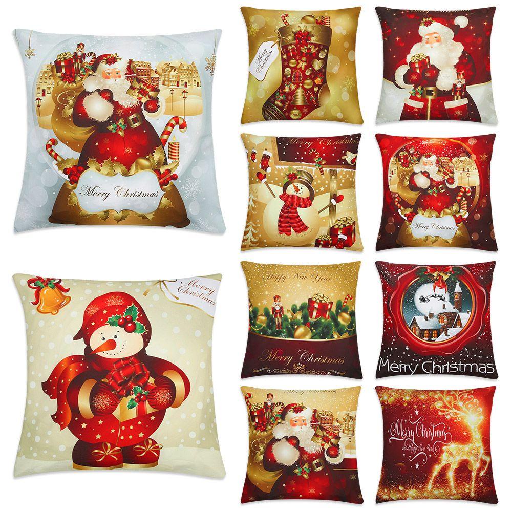 Vỏ Gối 24 Họa Tiết Giáng Sinh Trang Trí Nhà Cửa