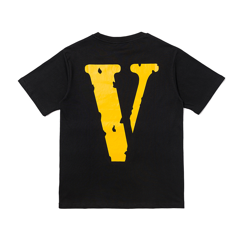 Áo Thun Tay Ngắn In Chữ Vlone Trẻ Trung Cho Cặp Đôi tee